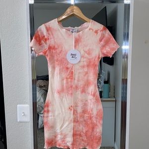 Princess Polly Pink Tye Dye mini dress